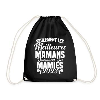 Les Meilleures Mamans Deviennent des Mamie 2023 - Sac de sport léger - noir - Devant