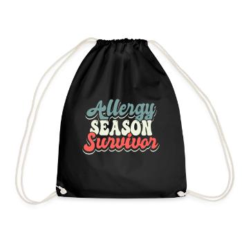 Cadeau de chandail de survivant de la saison des allergies - Sac de sport léger - noir - Devant