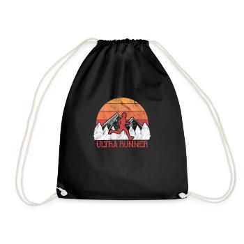 Running Runner Jogging Jogging Runner Gift - Drawstring Bag - black - Front