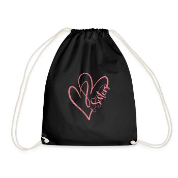 Soeur Frère Frère Famille Cadeau - Sac de sport léger - noir - Devant