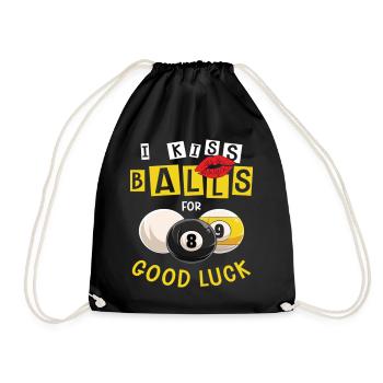 Pocketologist Billiards Pool Billiard 8 Ball - Turnbeutel - Schwarz - Vorne