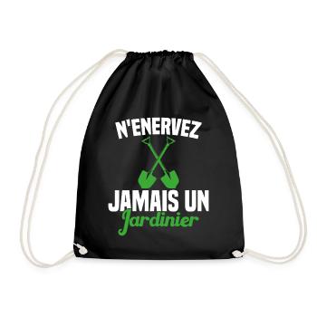 N'enervez Jamais Un Jardinier Jardin - Sac de sport léger - noir - Devant