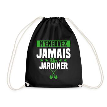 N'enervez Jamais Un Jardinier Jardin - Sac de sport léger - noir - Devant