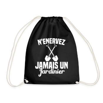 N'enervez Jamais Un Jardinier Jardin - Sac de sport léger - noir - Devant