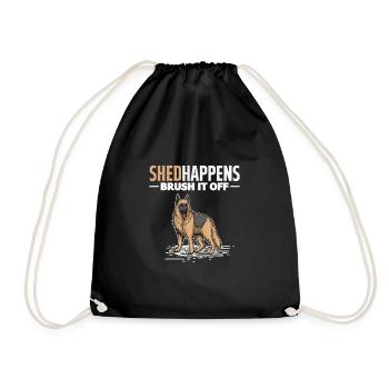 Berger allemand - Sac de sport léger - noir - Devant