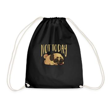 Carlin Chien Chien Ami Pet Pug Pug Pug Cadeau - Sac de sport léger - noir - Devant