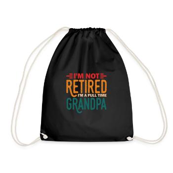 Pension de retraite Pension de pensionné Cadeau de pension de pensionné - Sac de sport léger - noir - Devant