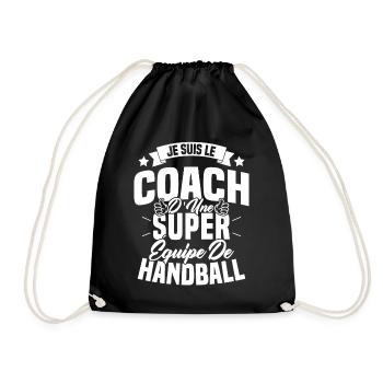 Je Suis Le Coach D'une Super Équipe De Handball - Sac de sport léger - noir - Devant