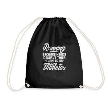 Running Runner Jogging Jogging Runner Cadeau - Sac de sport léger - noir - Devant