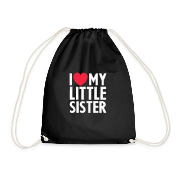 Sister - Drawstring Bag - black - Front