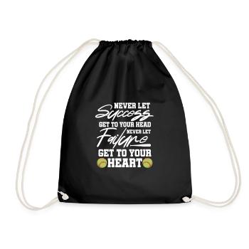 Joueur de softball Baseball Sport Pitcher Cadeau - Sac de sport léger - noir - Devant