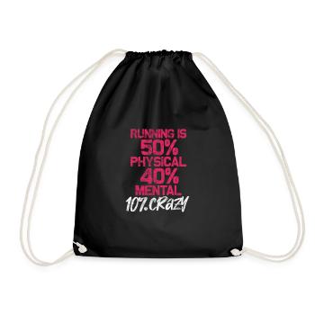 Running Runner Jogging Jogging Runner Cadeau - Sac de sport léger - noir - Devant