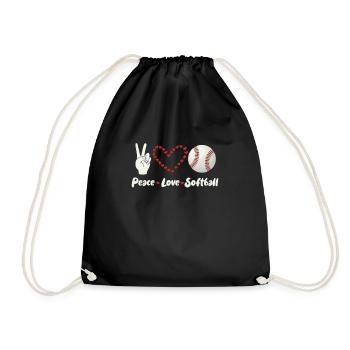 Joueur de softball Baseball Sport Pitcher Cadeau - Sac de sport léger - noir - Devant