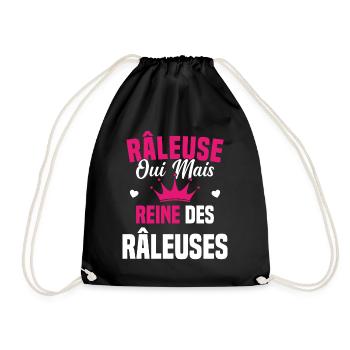 Reine des râleuses - Sac de sport léger - noir - Devant