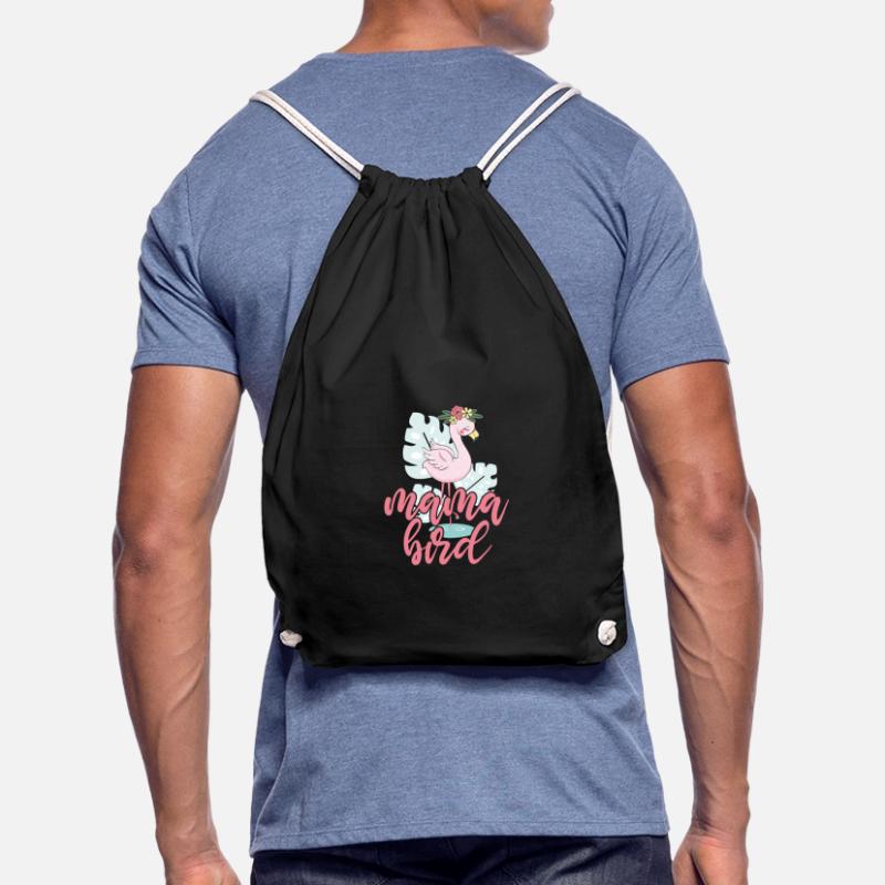 Flamingo Mutter Pink Vogel Muttertag Geschenk Turnbeutel
