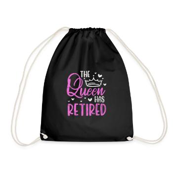 Reine de la retraite - Sac de sport léger - noir - Devant