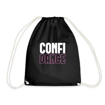 Ballett Ballerina Ballet-Tänzerin Tanzen Geschenk - Turnbeutel - Schwarz - Vorne
