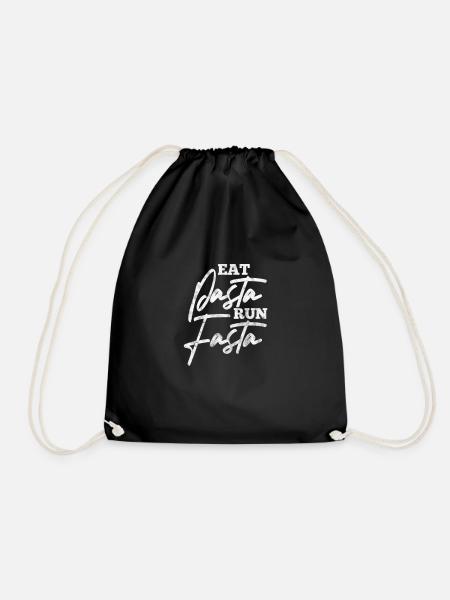 Laufen Läufer Jogging Joggen Läuferin Geschenk - Turnbeutel - Schwarz