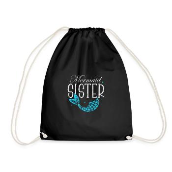 Soeur Frère Frères et sœurs Cadeau de famille - Sac de sport léger - noir - Devant