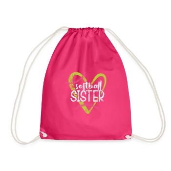 Soeur de softball - Sac de sport léger - fuchsia - Devant