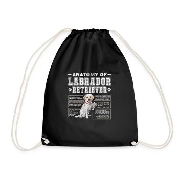 Labrador - Turnbeutel - Schwarz - Vorne