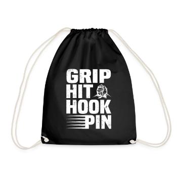 Arm Wrestler - Drawstring Bag - black - Front
