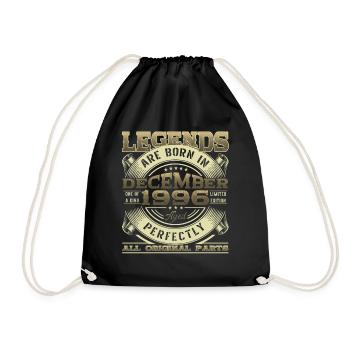 Décembre Né 1996 26ème anniversaire Legend Man - Sac de sport léger - noir - Devant
