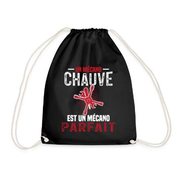 Un Mécano Chauve Est Parfait Humour Garage - Sac de sport léger - noir - Devant