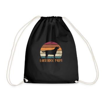 Mère Labrador - Sac de sport léger - noir - Devant