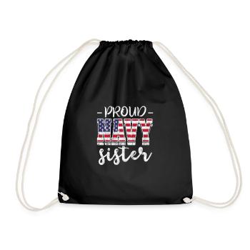 Soeur Frère Frères et sœurs Cadeau de famille - Sac de sport léger - noir - Devant