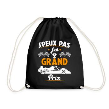 Je peux pas j'ai Grand Prix - Sac de sport léger - noir - Devant
