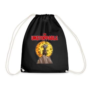 Opossum saying for animal lovers and possum - Drawstring Bag - black - Front