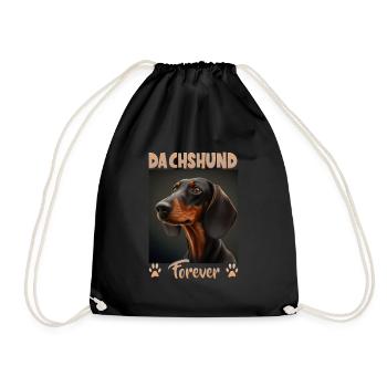 Dog Saying Dachshund Design pour les amoureux des chiens - Sac de sport léger - noir - Devant