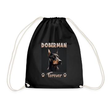 Dog saying Doberman design pour les amoureux des chiens - Sac de sport léger - noir - Devant