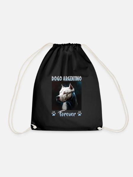 Hunde Spruch Dogo Argentino Design für - Turnbeutel - Schwarz