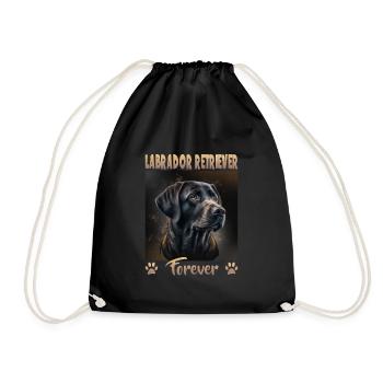 Hunde Spruch Labrador Retriever Design für - Turnbeutel - Schwarz - Vorne