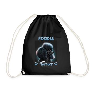 Dog Saying Caniche Design pour les amoureux des chiens - Sac de sport léger - noir - Devant