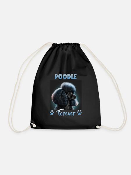 Hunde Spruch Pudel Design für Hundeliebhaber - Turnbeutel - Schwarz