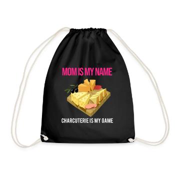 Cheese factory quote for Gouda cheese and Gouda lovers - Drawstring Bag - black - Front