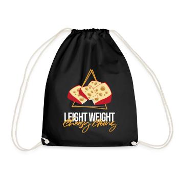 Charcuterie design for cheesemakers - Drawstring Bag - black - Front
