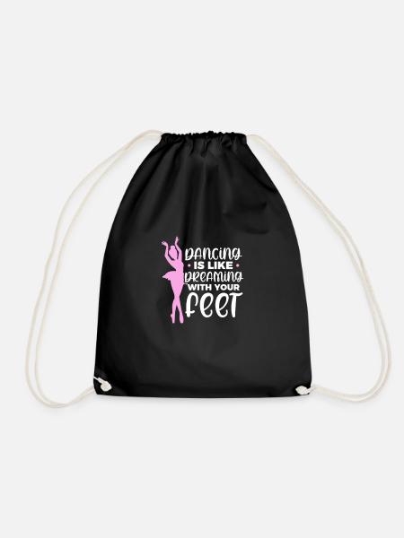 Ballet Ballerine Ballet Danseuse Danse Cadeau - Sac de sport léger - noir