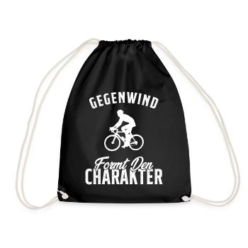 Les vents contraires forgent le caractère - Sac de sport léger - noir - Devant