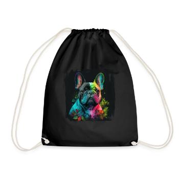 Chiens Français Bulldog Amateurs de chiens - Sac de sport léger - noir - Devant