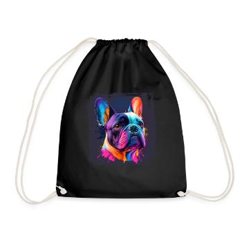 Chiens Français Bulldog Amateurs de chiens - Sac de sport léger - noir - Devant