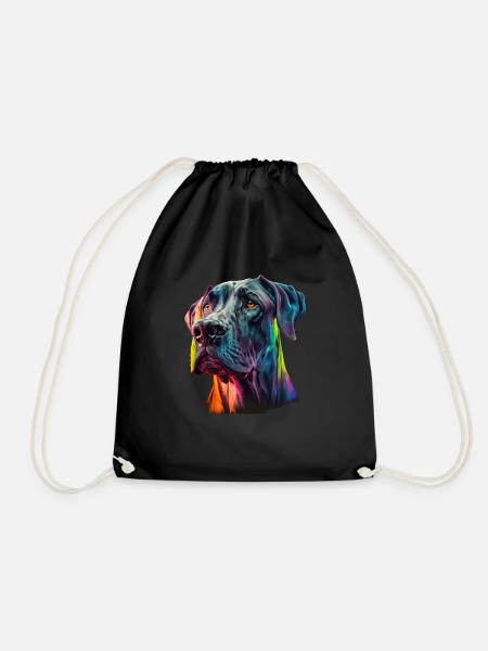 Chien disant Dogue allemand pour les amoureux des chiens - Sac de sport léger - noir