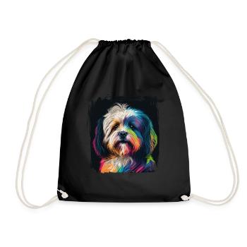 Hunde Spruch Havaneser Design für Hundeliebhaber - Turnbeutel - Schwarz - Vorne