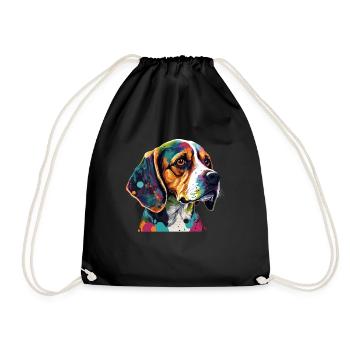 Dog Saying Beagle Design pour les amoureux des chiens - Sac de sport léger - noir - Devant
