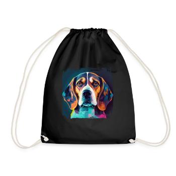 Dog Saying Beagle Design pour les amoureux des chiens - Sac de sport léger - noir - Devant