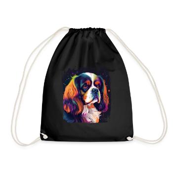 Dog saying Cavalier Spaniel for dog lovers - Drawstring Bag - black - Front