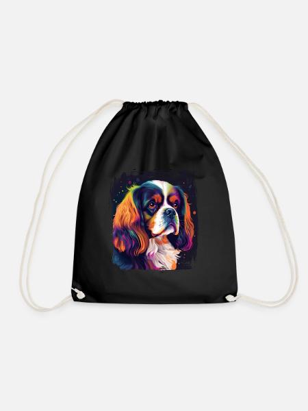 Hunde Spruch Cavalier Spaniel für Hundeliebhaber - Turnbeutel - Schwarz